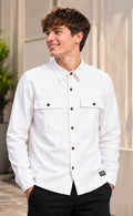 Superdry Off-White Button-Up Shirt – Men's XL