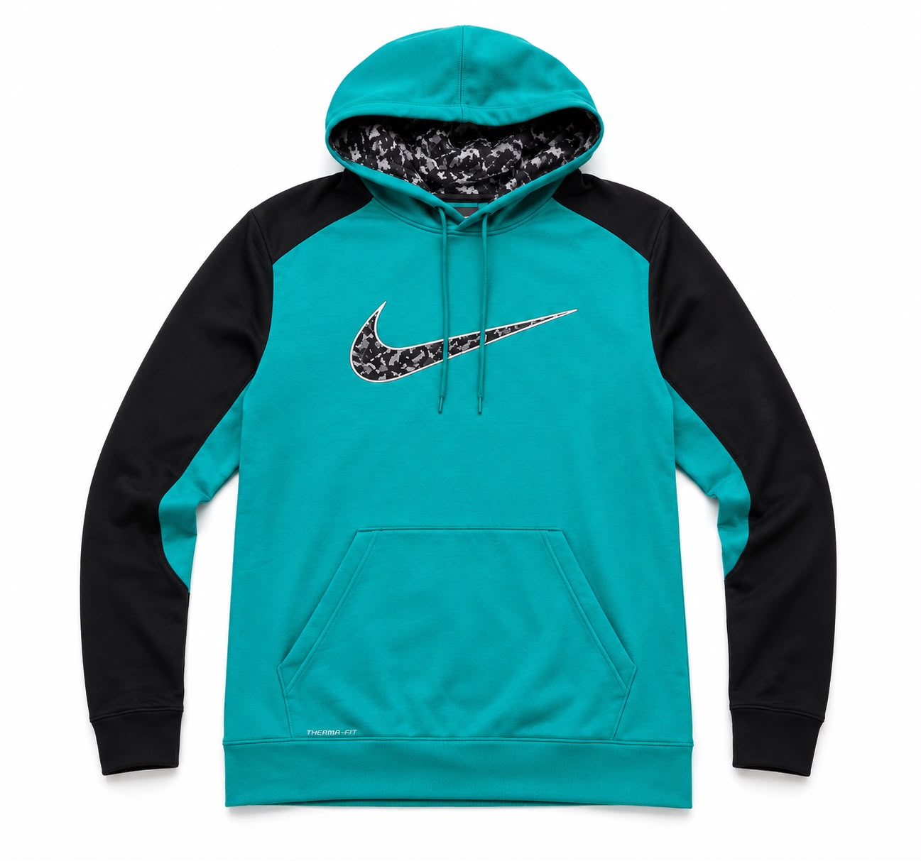 Nike Men’s Pullover Hoodie - Brand New with Tags, Size L, Teal & Black