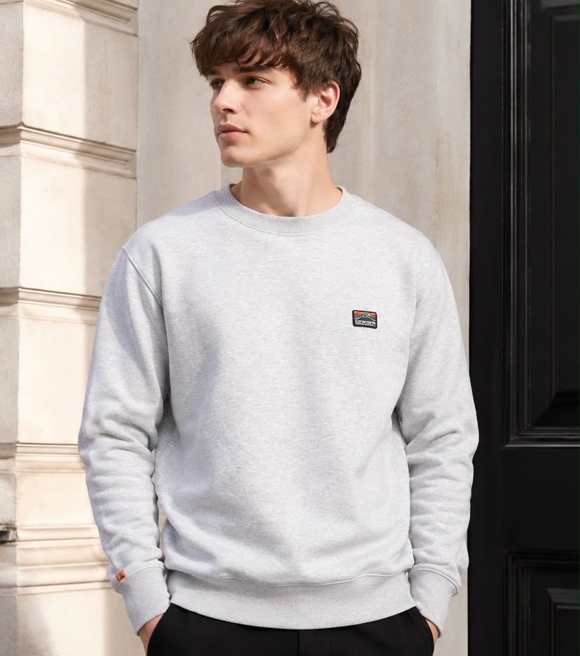 Superdry Grey Sweatshirt – Men’s Size L